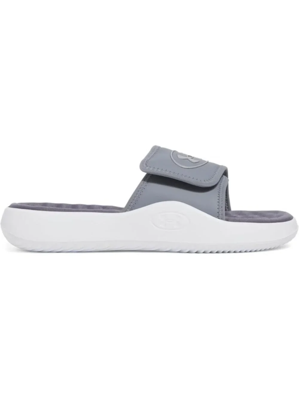 Men's Titan Grey Ignite Pro Slide Comfort Soft Rubber Slip On Flat Sandal Shoes